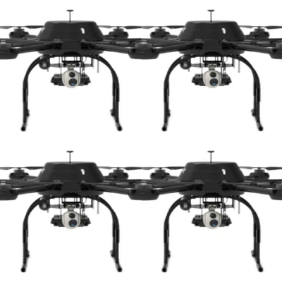 8 cánh quạt được nối mạng UAV hạng nặng 30kg với ống kính quang điện dòng ba trục AI