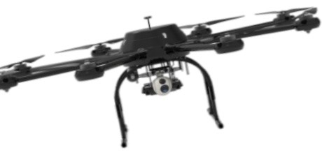 Heavy Duty 30kg Multirotor Drone với AI Three Axis Series Photoelectric Lens